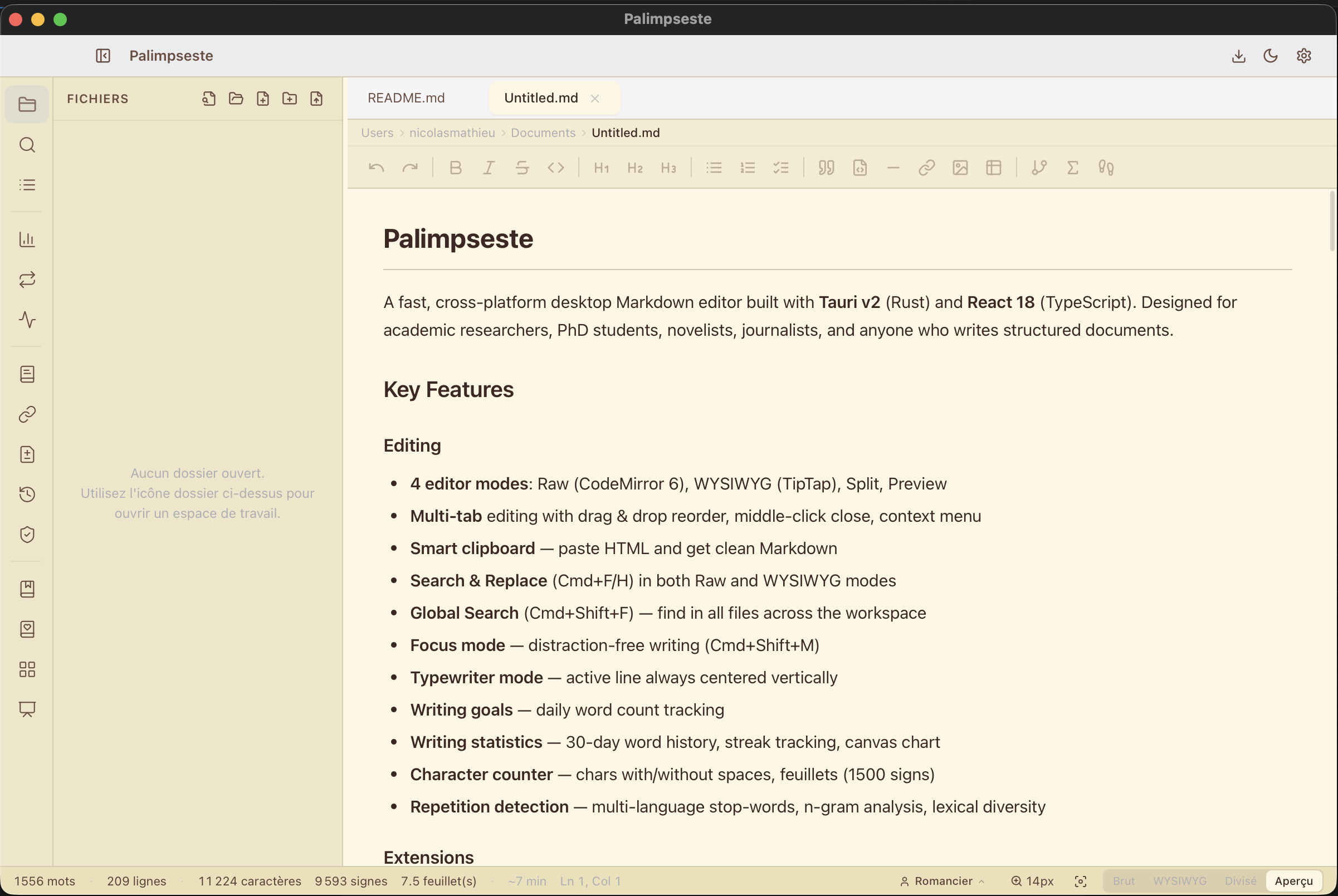Palimpseste — academic Preview mode